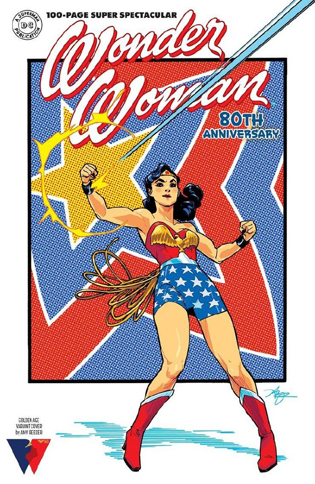 DC漫画公开「神奇女侠」80周年纪念特刊封面