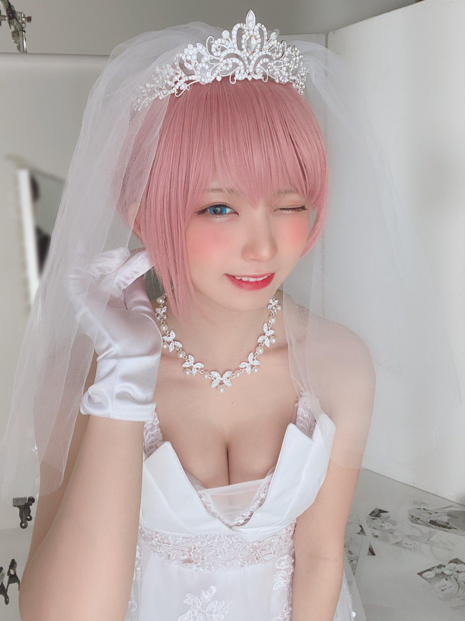 【Cosplay欣赏】五等分的花嫁，えなこ（enako）太可爱啦 嫁给我吧！