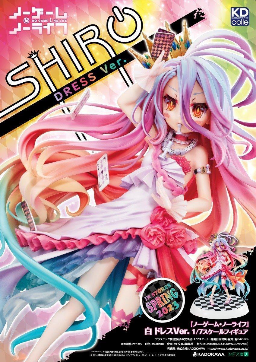 KADOKAWA《游戏人生 NO GAME NO LIFE》白 礼服版1/7比例手办，2023年3月发售！